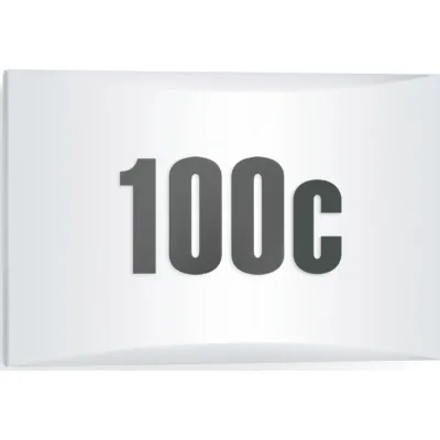 STEINEL LED Außenleuchte LN 1 | 4,5W | 350lm | 3000K | IP54 | Dämmerungssensor | weiß | inkl. Hausnummern-Aufkleber