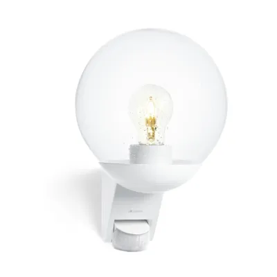 Steinel Sensor-Außenleuchte L 585 S | 005917 | Bewegungsmelder | E27 | IP44 | 180° Erfassung | Wandmontage | Weiß