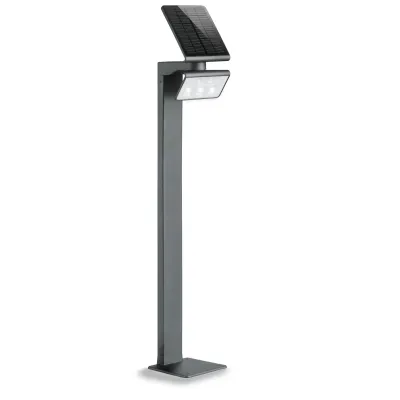 Steinel LED Solar-Pollerleuchte XSolar GL-S 085681 | Bewegungsmelder | 1,2W | 150lm | IP44 | 3000K | anthrazit