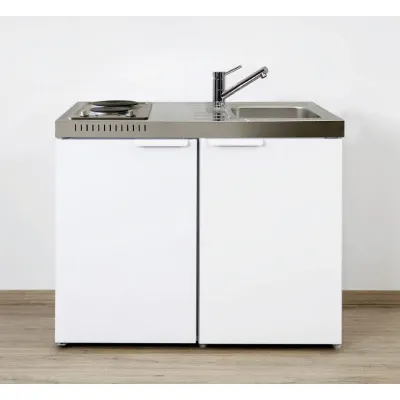 Stengel Miniküche Kitchenline weiß MK100KSEKFliBre