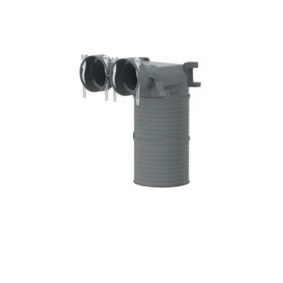 STIEBEL ELTRON Wand-/Deckenauslass LVS WDA 125-2-75 205367 | Luftverteilsystem | Kunststoff PP | DN 125/2x75 mm | grau
