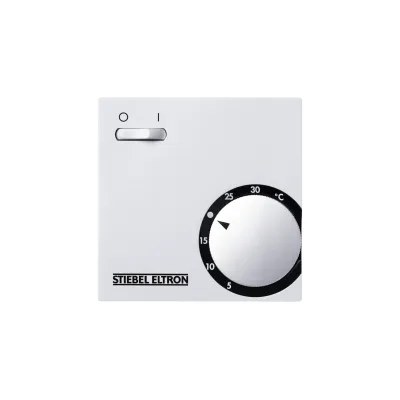 Stiebel Eltron Raumtemperaturregler RTA-S2 231061 | Thermostat 230V 10A | Aufputz | Bimetall | IP30 | 5–30°C | weiß