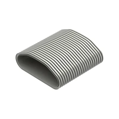 Stiebel Eltron Luftverteilsystem LVE RP 20 | flexibler Kunststoff-Luftkanal | flach | 20m Länge | 130x52mm | grau
