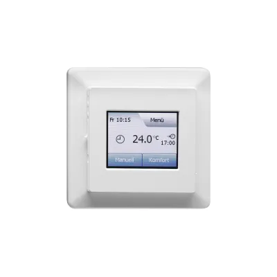 STIEBEL ELTRON Raumtemperaturregler RTU-TC 238912 | 230V Unterputz | Touch-Bedienung | Wochenprogramm | IP21 | weiß
