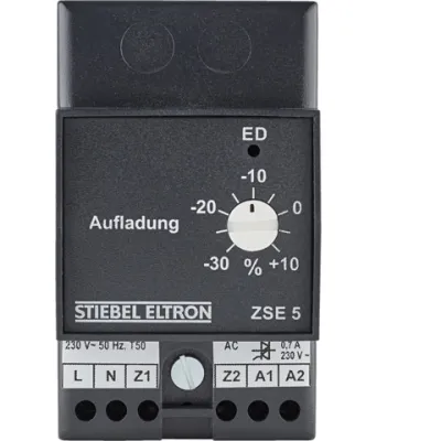 STIEBEL ELTRON Gruppensteuergerät ZSE 5 | Aufladesteuerung Wärmespeicher | 1 Ladekreis | 160 W | Hutschienenmontage