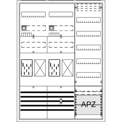 Bild: STR BA37TG Komplettschrank, AP BKE-I, A37 2Z2R1V5A2