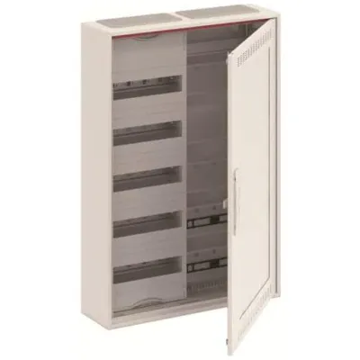 Striebel & John Kleinverteiler Aufputz CA25VMW 2CPX052221R9999 | 5-reihig 5x24TE | WiFi-Tür | Stahl IP30 | Weiß RAL9016