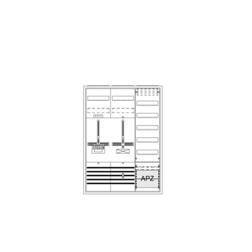 Bild: STR DA37PC Komplettschrank, AP Dreipunkt, A37 1Z1S1V5A2