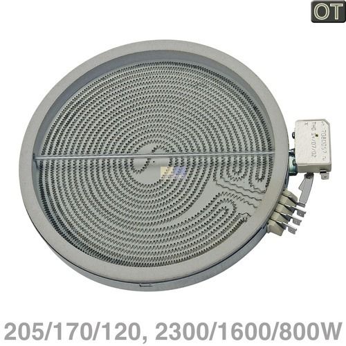 Bild: Strahlheizkörper 205/170/120mmØ 2300/1600/800W 230V 480121101745