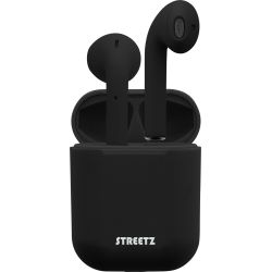 Streetz TWS-0003 sw Bluetooth-Kopfhörer TWS,Bluetooth v5.0,m.Ladecase