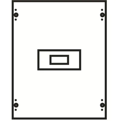 STRIEBEL & JOHN Abdeckung AG201 | mit Ausschnitt | 250x300 mm | Schnellverschluss | Kunststoff | IP2XC | grau