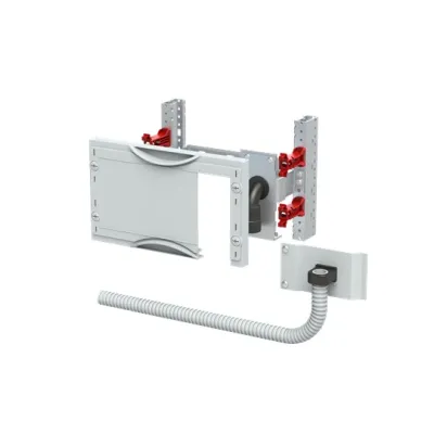 STRIEBEL & JOHN MBV180 Verteilerbaugruppe | CombiLine N | Leitungs-Verbinder-Modul | 12 TE | Hutschiene | grau