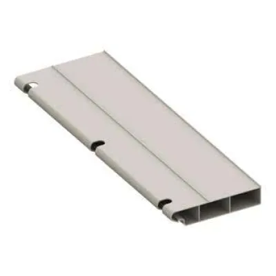 Striebel & John Berührungsschutz TZ619 2-stöckig | Zubehör Zählerfeld | TwinLine | Kunststoff | 800x100x30mm