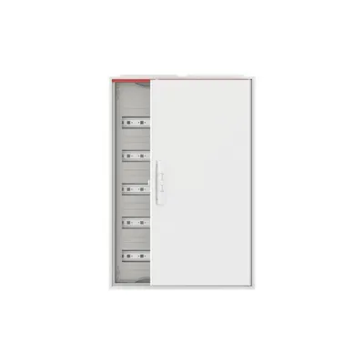 ABB Kleinverteiler Aufputz CA25V 2CPX052186R9999 | 5-reihig 5x24TE | Stahl | Tür mit Schloss | IP44 | Weiß RAL9016