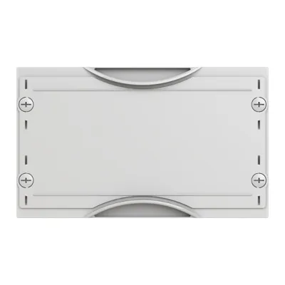 STRIEBEL & JOHN Abdeckung für Verteilerfeld AG11 | 150x250 mm | Kunststoff | ohne Schlitz | Schnellverschluss | grau