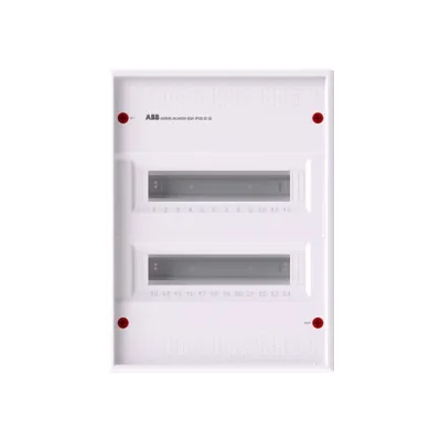 Striebel & John Kleinverteiler Aufputz AK624N3 2453640 | Stromkreisverteiler 2x12TE 2-reihig | IP30 | Kunststoff | weiß