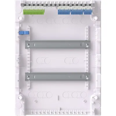 Striebel & John Kleinverteiler Aufputz AK624N3 2453640 | Stromkreisverteiler 2x12TE 2-reihig | IP30 | Kunststoff | weiß