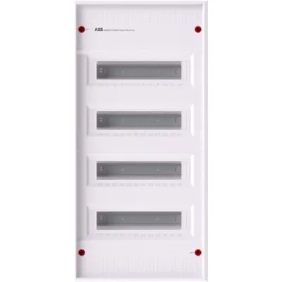 Striebel & John Kleinverteiler AK648N4 | Aufputz | 4 Reihen à 12TE | Kunststoff | IP30 | weiß | 703x339x99mm
