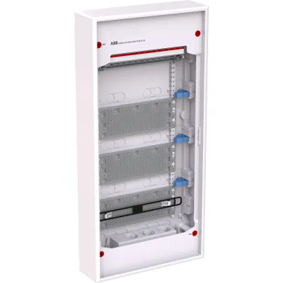 Striebel & John Mediaverteiler AK648M | Aufputz Patchpanel 4-reihig | 4x12TE | Kunststoff | weiß RAL 9016