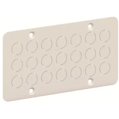 STRIEBEL & JOHN Blechflansch CZF12 | Einführungsflansch B-Schrank | 21x M20 | 220x114mm | pulverbeschichtet