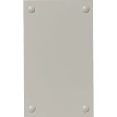 Striebel & John Einfachblende ZH428 NH00 | Abdeckung Trenner geschlossen | 120x190 mm | Kunststoff | RAL 7035