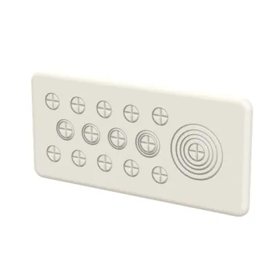 ABB Flansch für Rohreinführung CZF4 2CPX052438R9999 | Kunststoff | 223x106 mm | 15-fach | Membran | Beige
