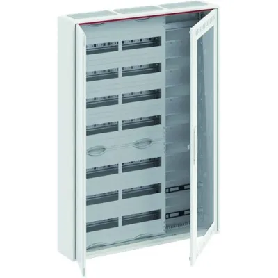 STRIEBEL & JOHN Kleinverteiler Aufputz CA37VMW | 7-reihig 3FB | 36TE | IP30 | Stahl | abschließbare Tür | weiß RAL9016