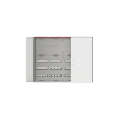 STRIEBEL & JOHN Kleinverteiler Aufputz CA45K 2CPX052298R9999 | 5-reihig | 48TE | Stahl | IP44 | Schloss | Weiß RAL 9016