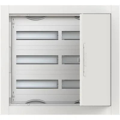 Striebel & John Kleinverteiler Unterputz CU23V | 3x24TE | 125mm Reihenabstand | Stahl | IP30 | Schloss | weiß