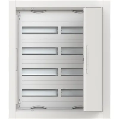 Striebel & John Kleinverteiler Unterputz CU24V 2CPX052613R9999 | 4-reihig | 4x24TE | IP30 | Stahl | Schloss | weiß