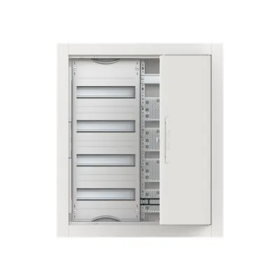 Striebel&John Kleinverteiler Unterputz CU24VM 2CPX052664R9999 | 4-reihig | 24TE | Stahl | Schloss | IP30 | weiß