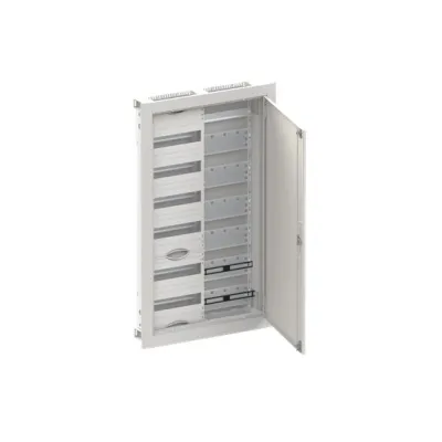 Striebel & John Kleinverteiler Unterputz CU26VM | 6 Reihen | 24TE | Stahl | IP30 | Tür & Schloss | weiß