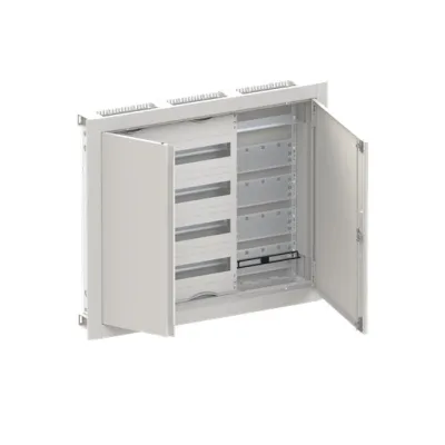 STRIEBEL&JOHN Kleinverteiler Unterputz CU34VM 2CPX052668R9999 | 4 Reihen | 36TE | Stahl | abschließbar | weiß RAL9016