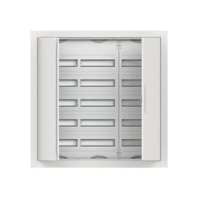 Striebel & John Kleinverteiler Unterputz CU35V | 5-reihig 36TE | 125mm | IP30 | Stahl | Schloss | weiß