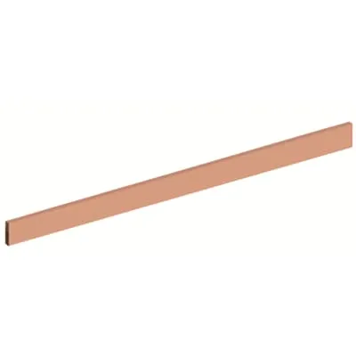 STRIEBEL & JOHN Sammelschiene ZX1003 | Kupferschiene 12x5mm | 746mm Länge | 250A | flach | unbehandelt | CombiLine