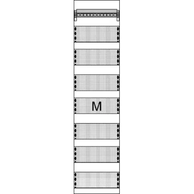 Striebel & John Mediafeld FM17P 7RE | Multimediafeld ComfortLine | 1050x250x160 mm | 3-fach Steckdose | Patchpanel