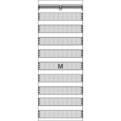Striebel & John Mediafeld FM29P | Multimediafeld für ComfortLine Zählerschrank | 1350x500x160 mm | unbestückt