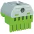 Bild: STRIEBEL & JOHN PE-Klemmenblock ZK51G 2CPX062757R9999 | 5x4+1x25mm² | Quick-Steckklemme | 6 Klemmstellen | 63A | grün