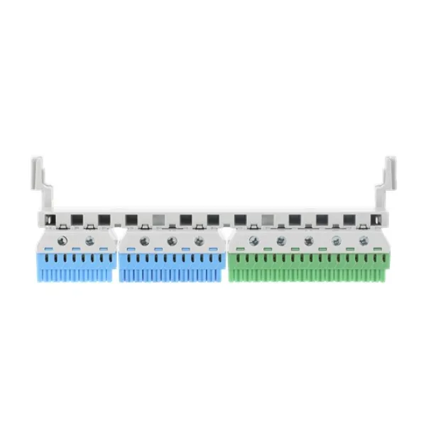 ABB Quick-Steckklemmenset ZK221 | N/PE Klemme für Kleinverteiler | 46 Klemmstellen | 1,5–25mm² | 230V 63A