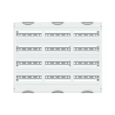 Striebel & John MBG304 Verteilerbaugruppe Bausatz | 4 DIN-Schienen | 144 Platzeinheiten | RAL 7035