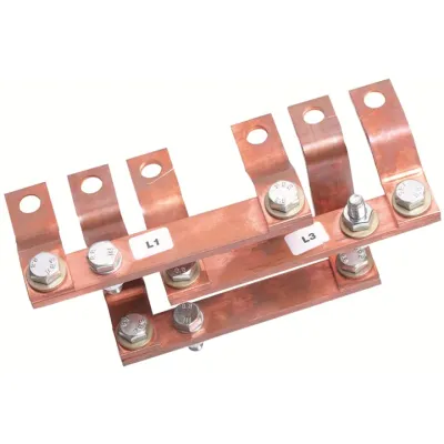 Striebel&John Sammelschienensystem ZH214 | Sammelschiene 3-polig 320A | Kupfer 20x5mm | 170mm Länge | M8 Anschluss