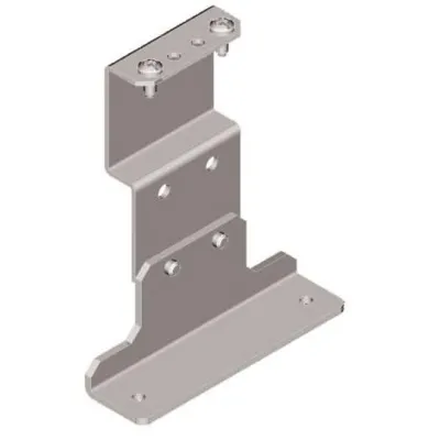 Striebel & John Tiefbauwinkel ZW481P4 | Befestigung für Sammelschienen 100/185mm | 2-stufig | 80x40x20mm | VE4
