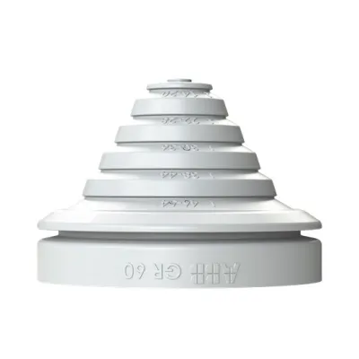 STRIEBEL & JOHN Einführungsflansch RZF9 | Kabeltülle 14-54mm | Kunststoff | 58mm Ø | unbehandelt | 2CPX046612R9999