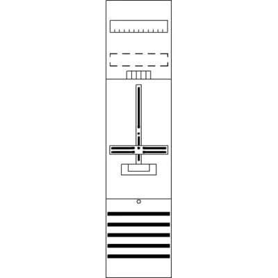 Striebel & John Zählerfeld DF17A1XB 2CPX054179R9999 | 7RE 1Z 16Q vorverdrahtet | 1-stöckig | 1050x250mm | IP2XC