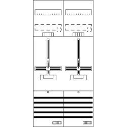 Striebel&J Zählerfeld 7RE 2Z vorverdrahtet DF27G2