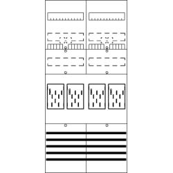 Striebel&J Zählerfeld 7RE 4Z vorverdrahtet BF27B4