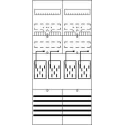 Striebel&J Zählerfeld 7RE 4Z vorverdrahtet BF27L4