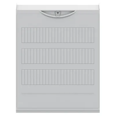 Striebel & John Zählerfeldabdeckung ZAG12N 2CPX054050R9999 | 2-reihig | 300x250x75,7mm | Kunststoff | IP2XC | grau