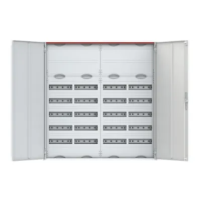 Striebel & John Kleinverteiler CA47K2 2CPX052561R9999 | Aufputz | 7-reihig | 4 Felder | 48 TE | Stahl | IP44 | Weiß