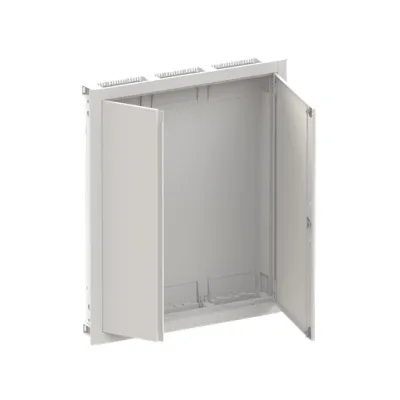 STRIEBEL & JOHN Kleinverteiler Unterputz CU36 | 6 Reihen 36 TE | Stahlgehäuse mit Tür & Schloss | IP30 | weiß RAL9016